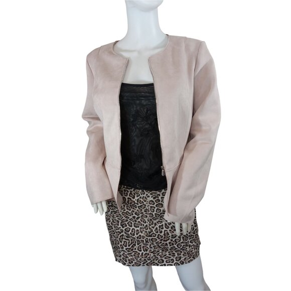 INDUSTRY 🩷 》Faux Suede Peplum Jacket - Picture 11 of 16